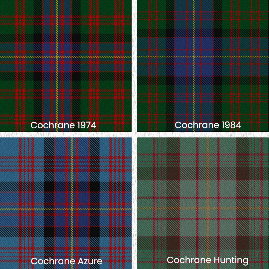 The registered Cochrane tartans