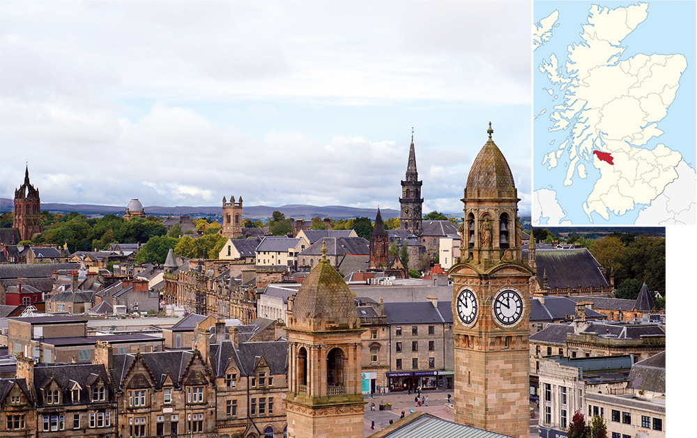Paisley is a beautiful and storied place to visit as well as being located in the heart of Clan Cochrane's ancient lands