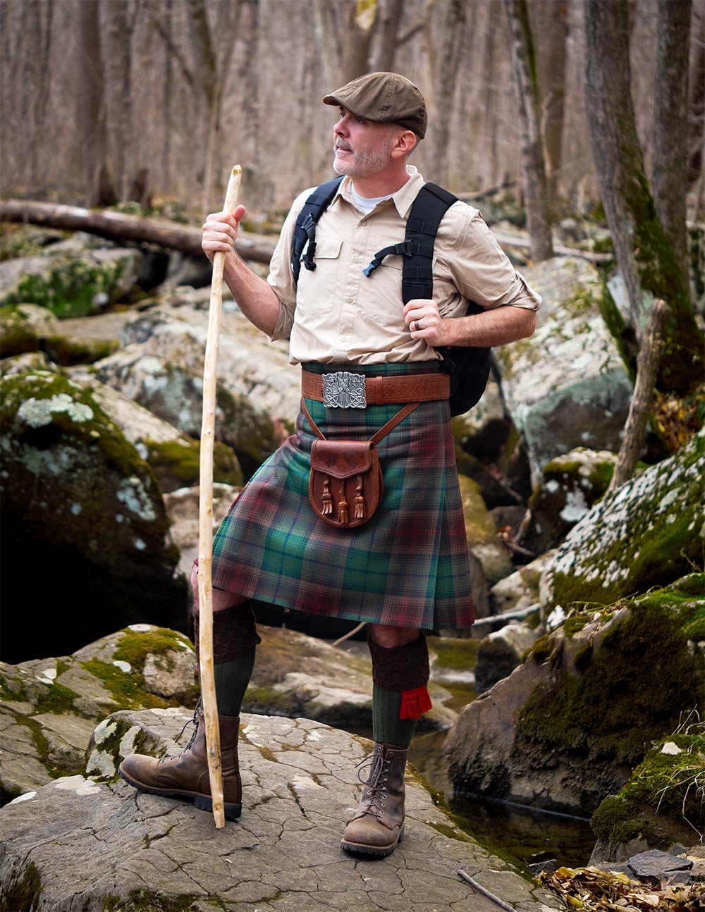 many hikers choose to wear the kilt for comfort, ventilation, ease of movement and ease of access when nature calls