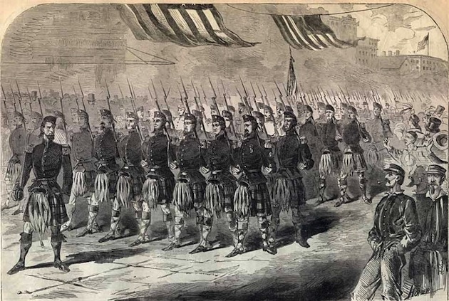 79th New York in Parade Uniform for Recruitment Drive During the Civil War