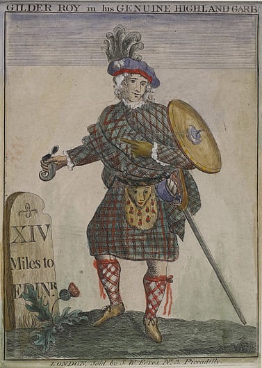 Jacobite Broadside Print