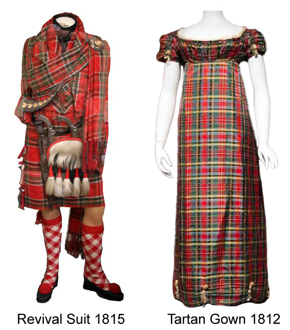 The revival spurred by King George's visit resulted in more tartan in both formal and daily dress than had ever been seen before