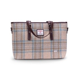 Spey Harris Tweed Tote Bag - Seaside (132) | USA Kilts