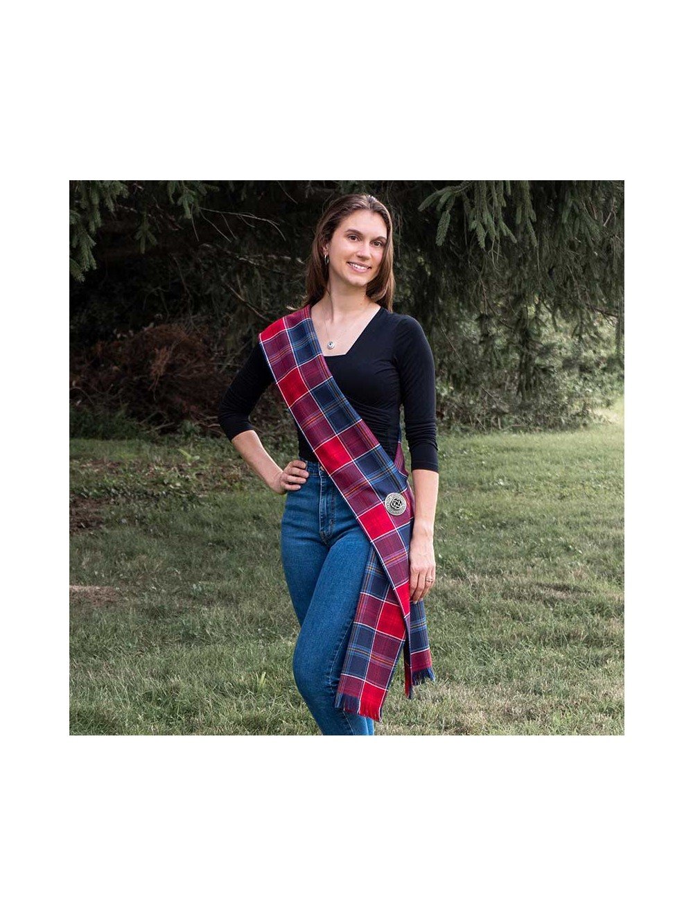 American Dream Tartan Wool Sash