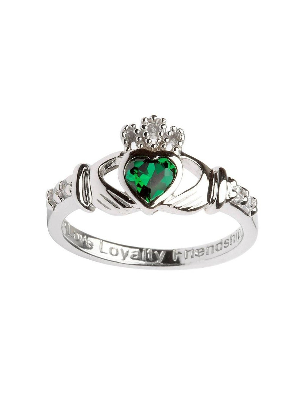 The Emerald Heart Claddagh Ring USA Kilts