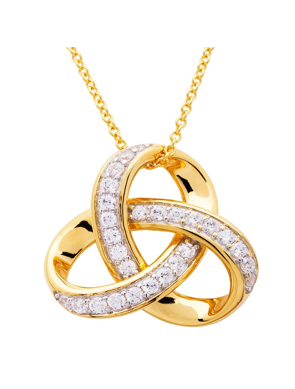 Swarovski knot necklace on sale