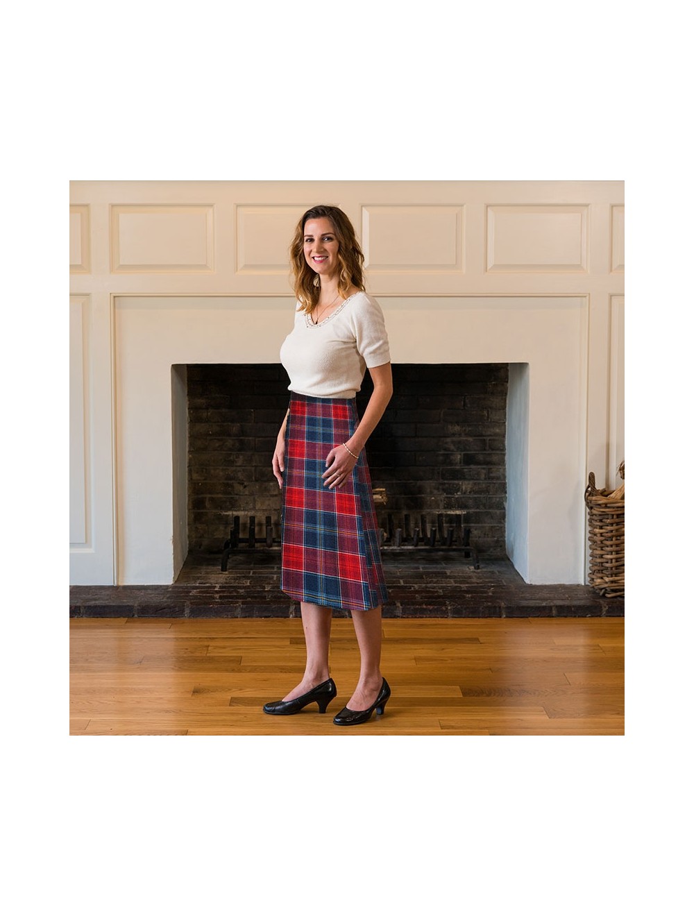 Tartan skirt wool on sale