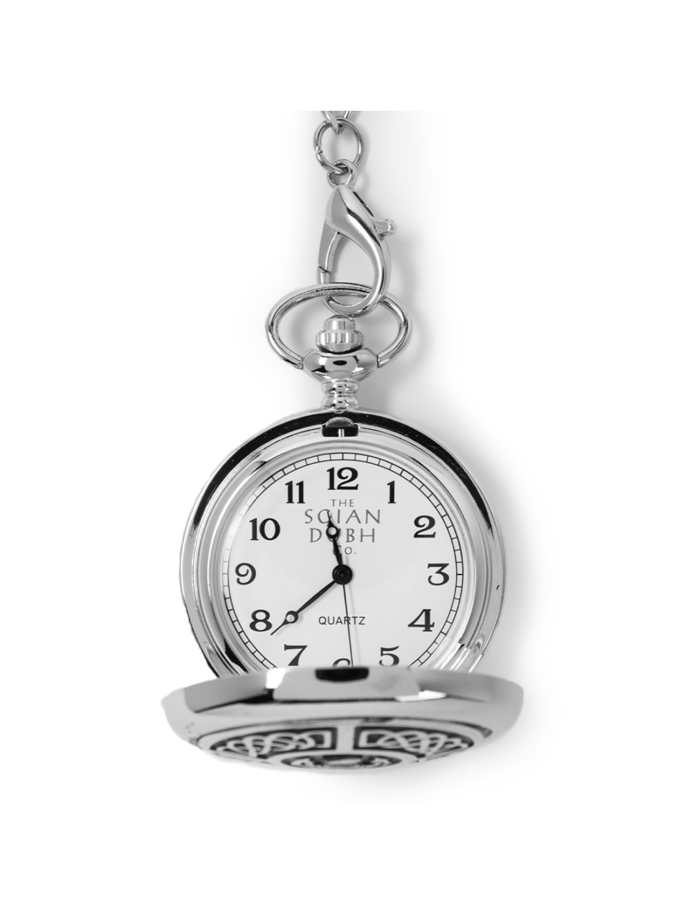 Silver plated pocket watch on sale