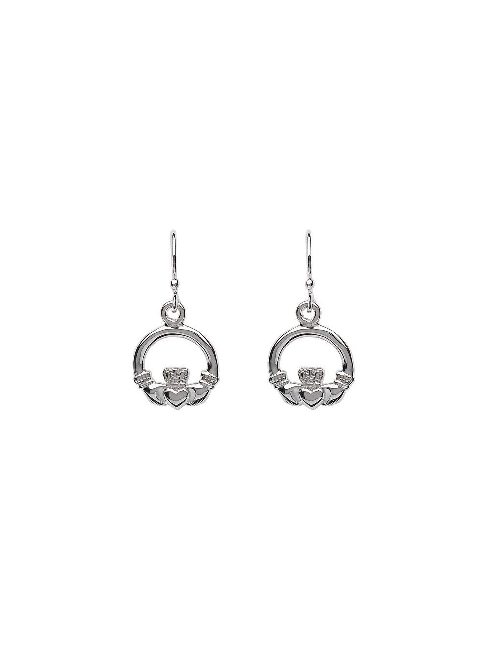 Sterling silver irish claddagh earrings shop