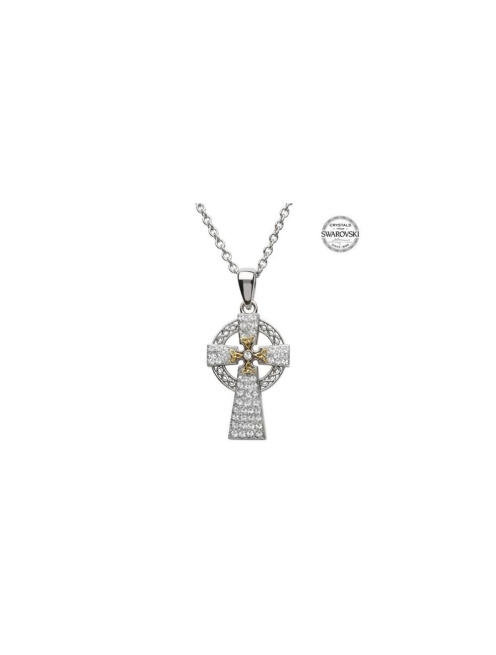 Shop Swarovski Pave Small Cross Pendant 956722 For Swarovski Rose Gold  Necklace & Pendant