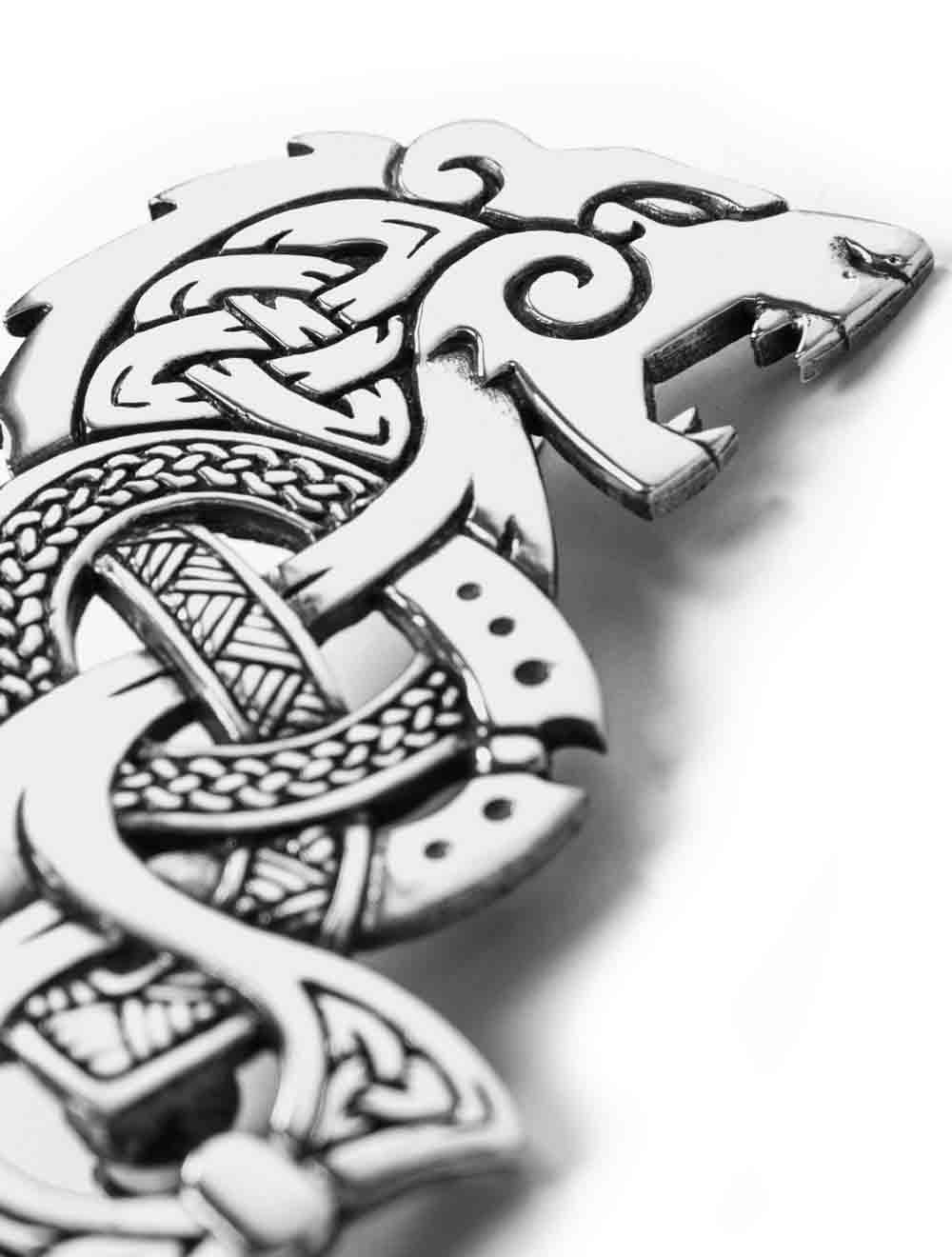 Bear Zoomorphic Kilt Pin - Combining Ancient & Modern Celtic
