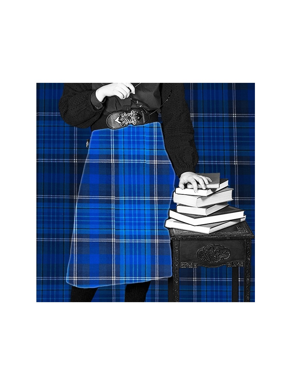 Usa Kilts Masonic Tartan Kilt Masonic Fidelity A-line Maxi-Kilt