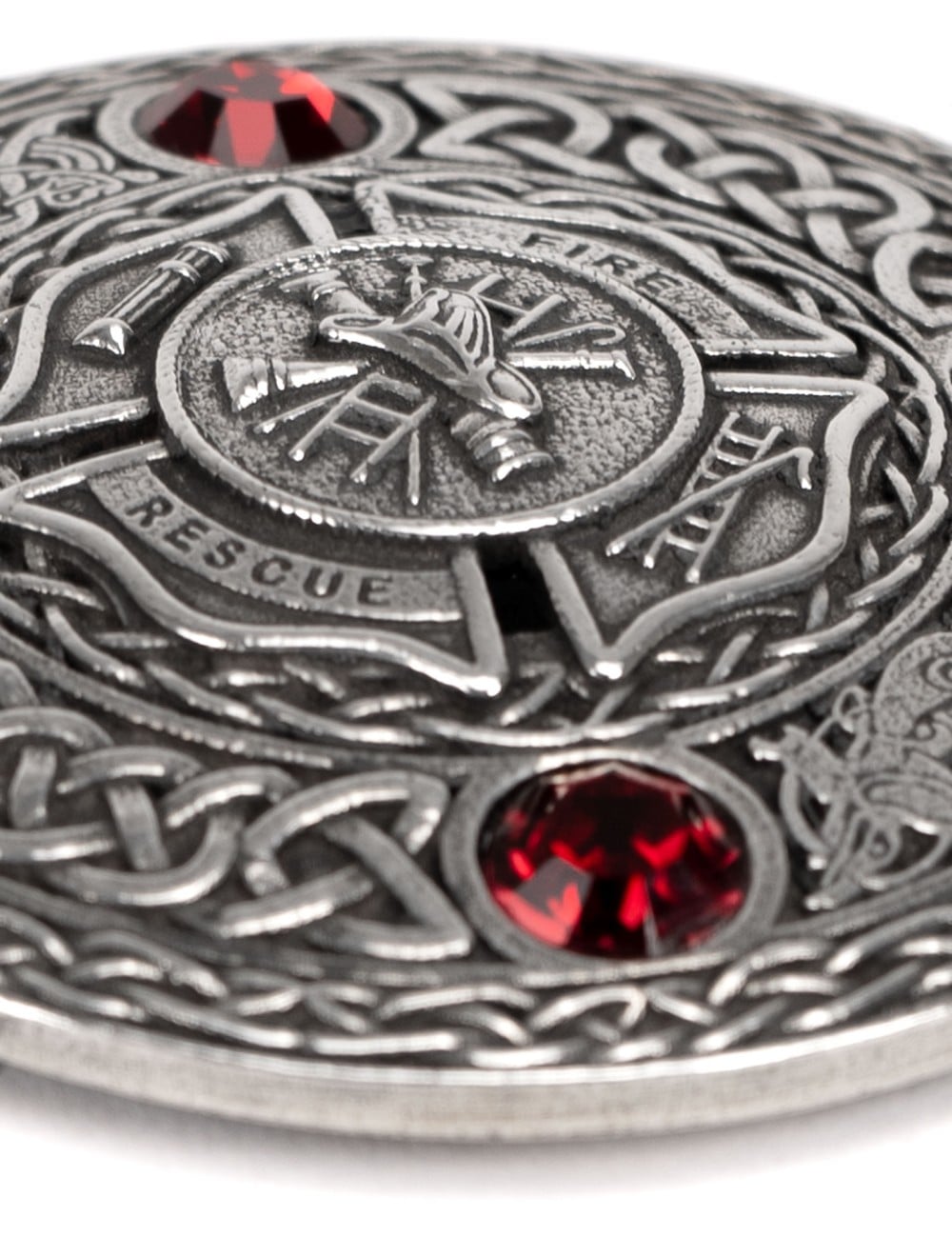Firefighters Plaid Brooch | Kilt Accessories | USA Kilts