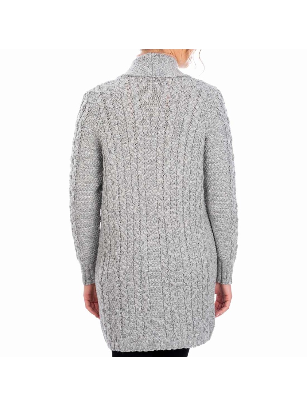 Lady's long, open front cardigan | USA Kilts