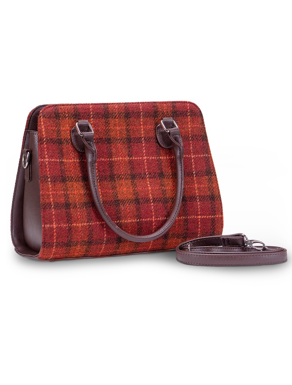Findhorn Harris Tweed Midi Tote - Sunset (117) | USA Kilts