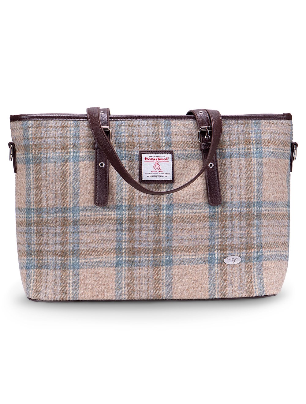 Spey Harris Tweed Tote Bag - Seaside (132) | USA Kilts
