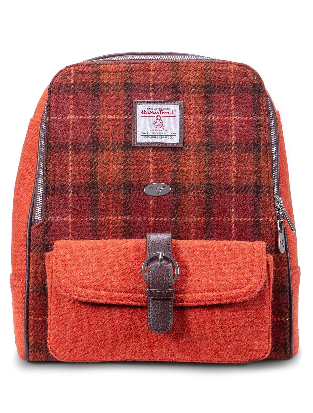 Navar Harris Tweed Backpack - Sunset (117) | USA Kilts