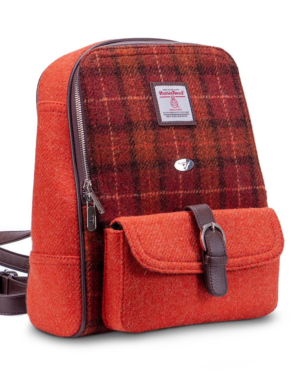 Navar Harris Tweed Backpack - Sunset (117) | USA Kilts