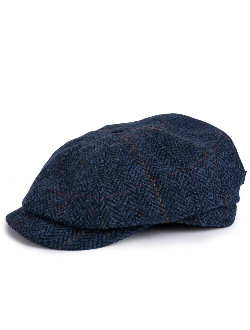 Eight Panel Peaky Retro Irish Flat Cap Blue Irish Made USA Kilts