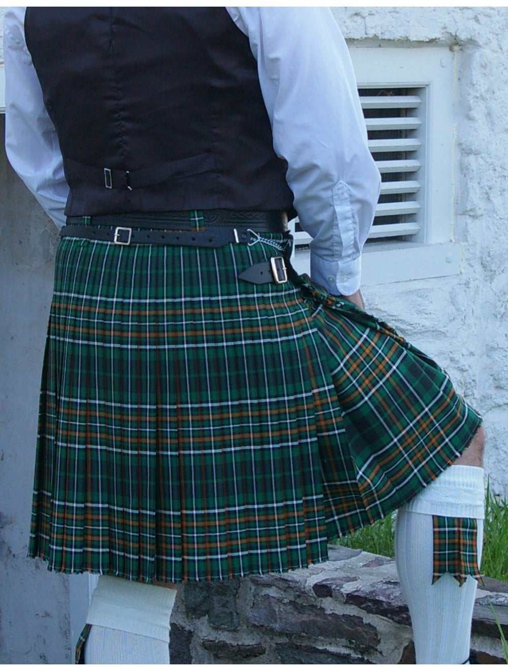 Tartanista - Mini Kilt Scozzese a Quadri 42cm (16.5) - Guardia Nera - EU34 UK6