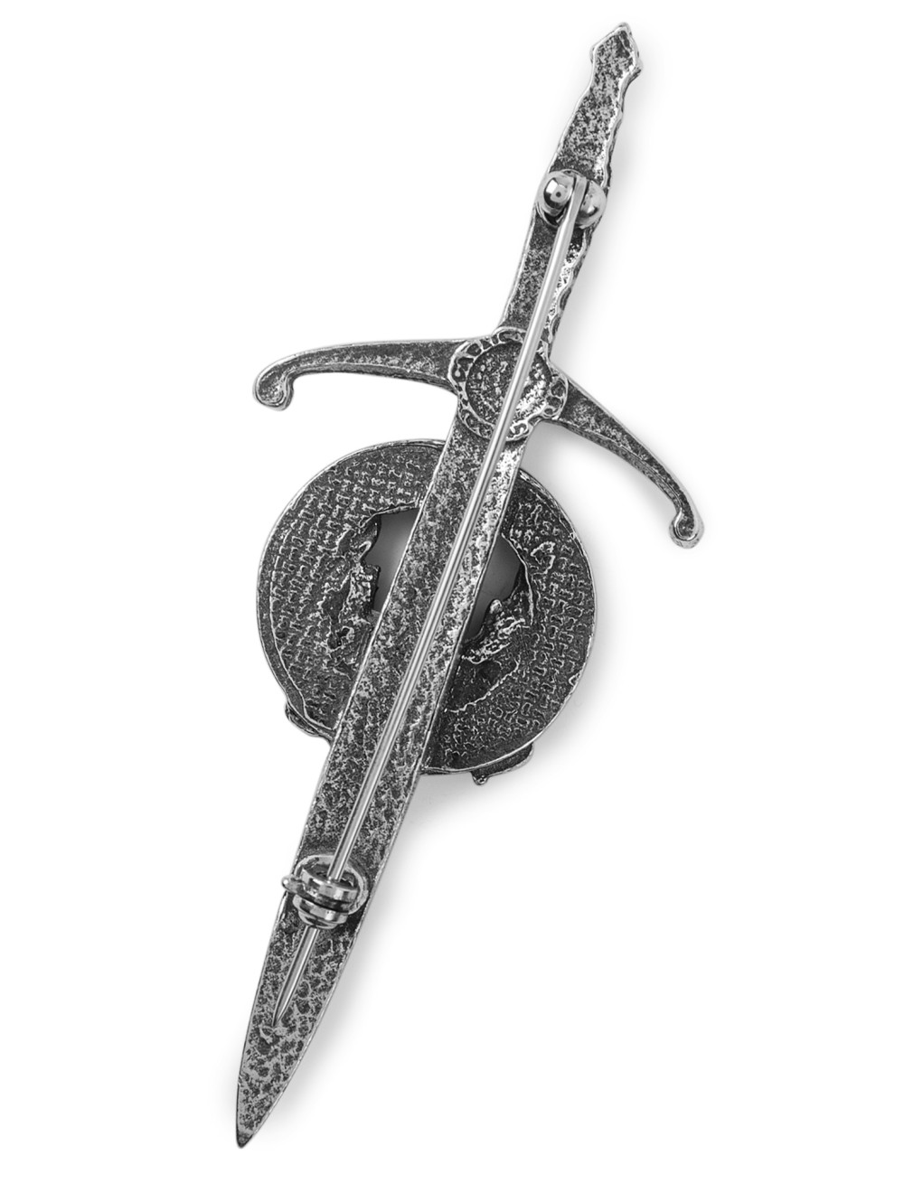Celtic Interlace Pewter Large Kilt Pin Handmade In Scotland