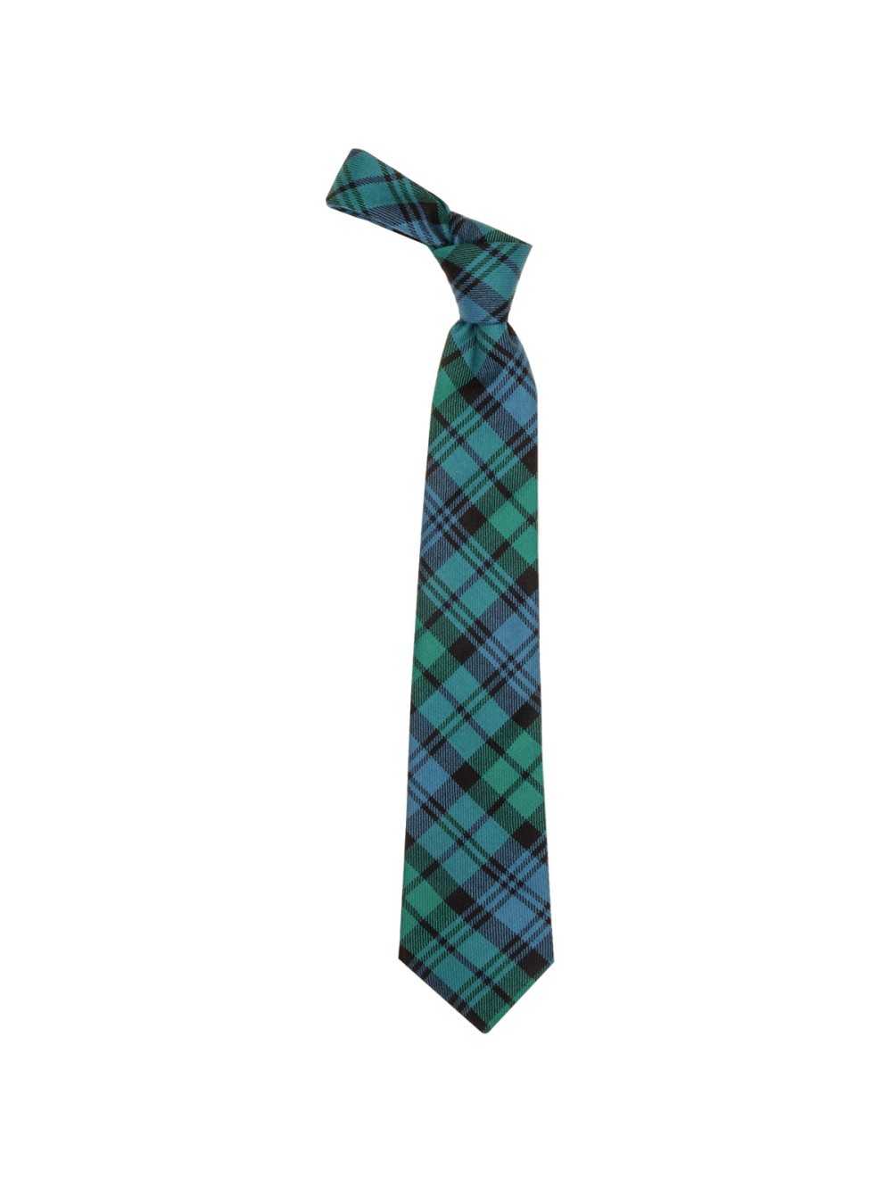 Tartan Tie Clan Campbell or Pocket Square Scottish Wool Plaid