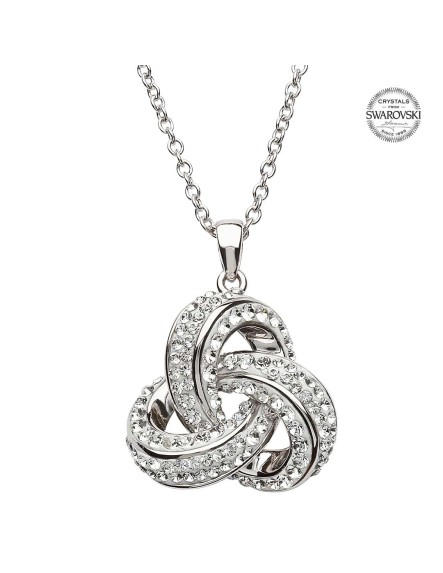 Swarovski knot necklace on sale