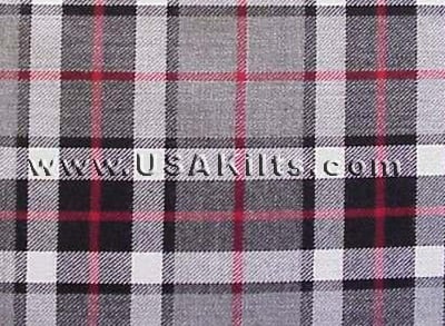 Thomson Gray Pattern Thompson Grey Modern | 11 oz. Wool | USA Kilts