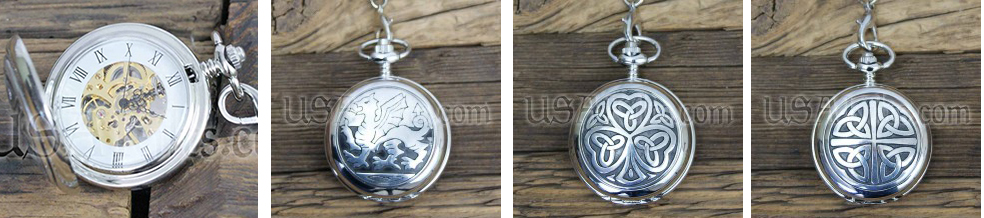 Celtic Father's Day gifts - The pocket watch is the mark of a Celtic gentleman