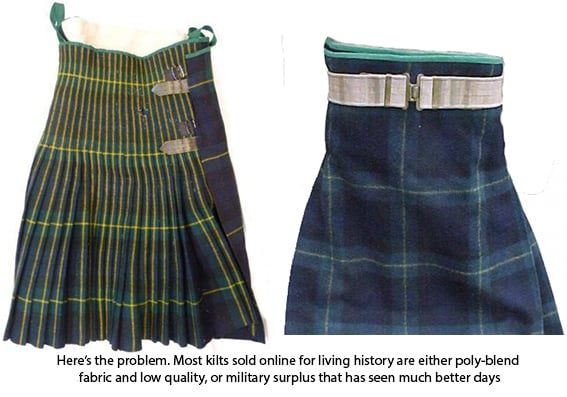 ex military kilts for sale