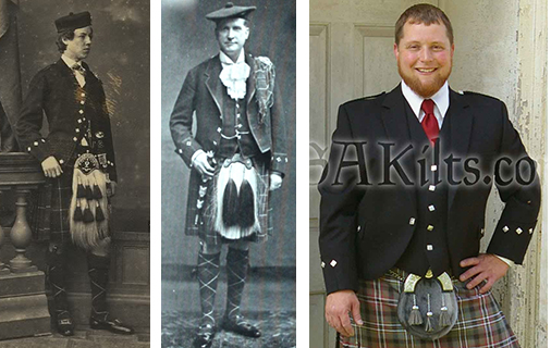 white kilt jacket