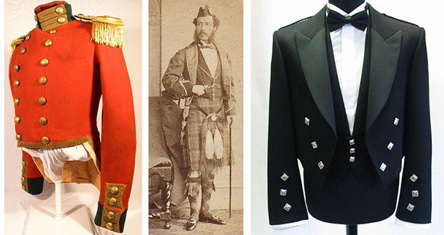 The popular Prince Charlie jacket and vest is a wonderful hybrid of styles!