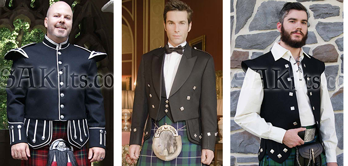 USA Kilts offers a variety of doublet styles 