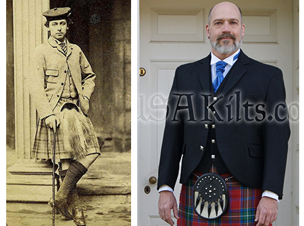 Crail and Wallace kilt jackets evolved out of Victorian sack jackets
